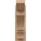 Ekena Millwork 5 1/2-in W x 14-in D x 18-in H Balboa Slat Rough Cedar Woodgrain TimberThane Outlooker, Primed Tan OUTUR055X14X18BOA24RCPR - alternate 3
